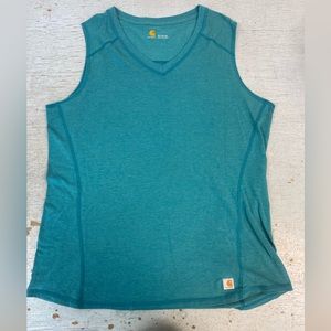 Women’s Carhartt Force Relaxed Fit Sleeveless Tank Top Size XL 16-18
